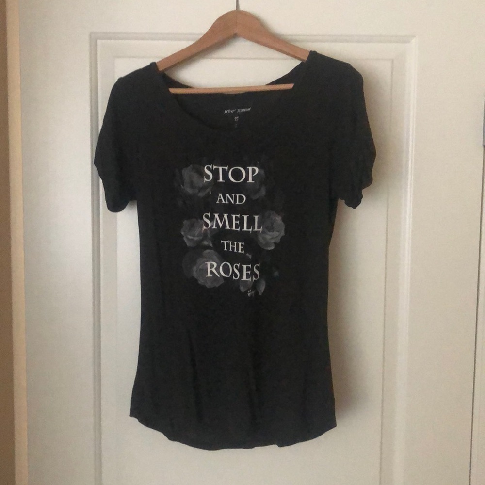 Betsy Johnson Stop & Smell the Roses tee